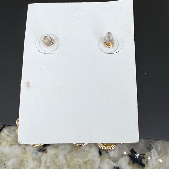 NWT Pink Christmas Truck Tree Rhinestone Dangle Earrings - Picture 4 of 4